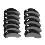 Maxbell 11Pieces Golf Iron Headcover Protector Guard, Golf Clubs Headcovers Numbered Gray