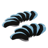 Maxbell 11Pieces Golf Iron Headcover Protector Guard, Golf Clubs Headcovers Numbered Blue