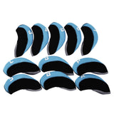 Maxbell 11Pieces Golf Iron Headcover Protector Guard, Golf Clubs Headcovers Numbered Blue