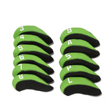 Maxbell 11Pieces Golf Iron Headcover Protector Guard, Golf Clubs Headcovers Numbered Green