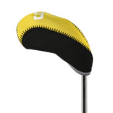 Maxbell 11Pieces Golf Iron Headcover Protector Guard, Golf Clubs Headcovers Numbered Yellow