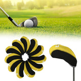 Maxbell 11Pieces Golf Iron Headcover Protector Guard, Golf Clubs Headcovers Numbered Yellow