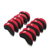 Maxbell 11Pieces Golf Iron Headcover Protector Guard, Golf Clubs Headcovers Numbered Red