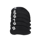 Maxbell 11Pieces Golf Iron Headcover Protector Guard, Golf Clubs Headcovers Numbered Black