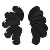 Maxbell 11Pieces Golf Iron Headcover Protector Guard, Golf Clubs Headcovers Numbered Black