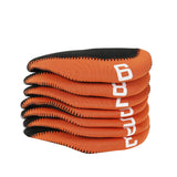 Maxbell 11Pieces Golf Iron Headcover Protector Guard, Golf Clubs Headcovers Numbered Orange