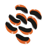 Maxbell 11Pieces Golf Iron Headcover Protector Guard, Golf Clubs Headcovers Numbered Orange