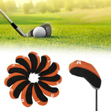 Maxbell 11Pieces Golf Iron Headcover Protector Guard, Golf Clubs Headcovers Numbered Orange