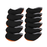 Maxbell 11Pieces Golf Iron Headcover Protector Guard, Golf Clubs Headcovers Numbered Orange