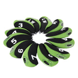 Maxbell Golf Iron Head Covers Set Golf Wedges Headcovers Protector Guard Golfers Green