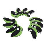 Maxbell Golf Iron Head Covers Set Golf Wedges Headcovers Protector Guard Golfers Green