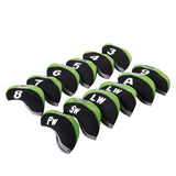 Maxbell Golf Iron Head Covers Set Golf Wedges Headcovers Protector Guard Golfers Green