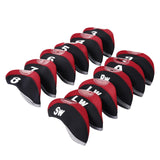 Maxbell Golf Iron Head Covers Set Golf Wedges Headcovers Protector Guard Golfers Red