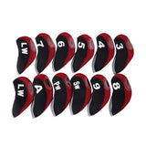 Maxbell Golf Iron Head Covers Set Golf Wedges Headcovers Protector Guard Golfers Red