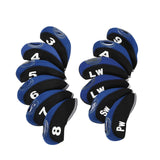 Maxbell Golf Iron Head Covers Set Golf Wedges Headcovers Protector Guard Golfers Blue