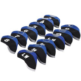 Maxbell Golf Iron Head Covers Set Golf Wedges Headcovers Protector Guard Golfers Blue