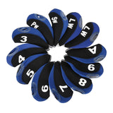 Maxbell Golf Iron Head Covers Set Golf Wedges Headcovers Protector Guard Golfers Blue