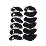 Maxbell Golf Iron Head Covers Set Golf Wedges Headcovers Protector Guard Golfers White