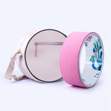 Maxbell Yoga Pilates circle bags pink pockets Yoga Wheel Bag for Workouts Body Balance