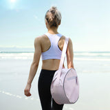 Maxbell Yoga Pilates circle bags pink pockets Yoga Wheel Bag for Workouts Body Balance