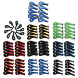 Maxbell 10Pcs Golf Iron Headcover Set Golf Club Head Cover Putter for Outdoor Sports Black and Blue Side