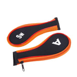 Maxbell 10Pcs Golf Iron Headcover Set Golf Club Head Cover Putter for Outdoor Sports Orange and Black