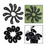 Maxbell 10Pcs Golf Iron Covers Set Golf Club Headcover Sleeve Training Equipment 18.5cmx6.6cm