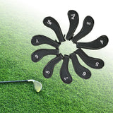 Maxbell 10Pcs Golf Iron Covers Set Golf Club Headcover Sleeve Training Equipment 18.5cmx6.6cm