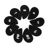 Maxbell 10Pcs Golf Iron Covers Set Golf Club Headcover Sleeve Training Equipment 15cmx8.5cm