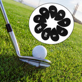 Maxbell 10Pcs Golf Iron Covers Set Golf Club Headcover Sleeve Training Equipment 15cmx8.5cm