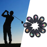 Maxbell PU Golf Iron Head Covers Durable Portable for Golfer Training Equipment