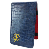 Maxbell PU Golf Scorecard Holder Golf Score Cards Wallet Golfer Yardage Book Covers Blue