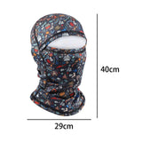 Maxbell Balaclava Hat Bandana Windproof Neck Warmer for Hiking Snowboarding Riding snow and black adult