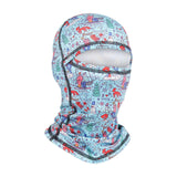 Maxbell Balaclava Hat Bandana Windproof Neck Warmer for Hiking Snowboarding Riding snow and blue adult