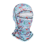 Maxbell Balaclava Hat Bandana Windproof Neck Warmer for Hiking Snowboarding Riding snow and blue adult