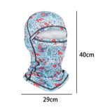 Maxbell Balaclava Hat Bandana Windproof Neck Warmer for Hiking Snowboarding Riding snow and blue adult