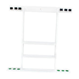 Maxbell Billiard Stick Holder Wall Mount Billiards Pool Cue Rack for Pool Bars White