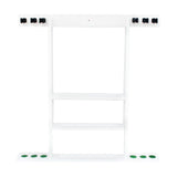 Maxbell Billiard Stick Holder Wall Mount Billiards Pool Cue Rack for Pool Bars White