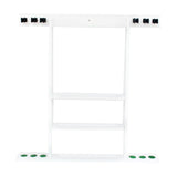 Maxbell Billiard Stick Holder Wall Mount Billiards Pool Cue Rack for Pool Bars White