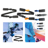 Maxbell Ski Carry Strap Belt Tool Anti Scratches Equipments for Families Black