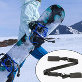 Maxbell Ski Carry Strap Belt Tool Anti Scratches Equipments for Families Black
