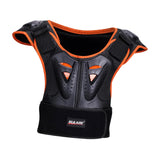 Maxbell Kids Body Armored Vest Chest Spine Protect Bike Sports Protective Gear Kids Orange M