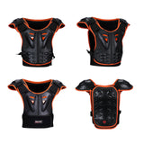 Maxbell Kids Body Armored Vest Chest Spine Protect Bike Sports Protective Gear Kids Orange L