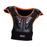 Maxbell Kids Body Armored Vest Chest Spine Protect Bike Sports Protective Gear Kids Orange L