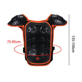 Maxbell Kids Body Armored Vest Chest Spine Protect Bike Sports Protective Gear Kids Orange L