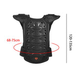 Maxbell Kids Body Armored Vest Chest Spine Protect Bike Sports Protective Gear Kids Black Color M