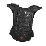 Maxbell Kids Body Armored Vest Chest Spine Protect Bike Sports Protective Gear Kids Black Color L