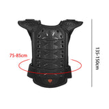 Maxbell Kids Body Armored Vest Chest Spine Protect Bike Sports Protective Gear Kids Black Color L