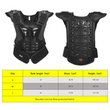 Maxbell Kids Body Armored Vest Chest Spine Protect Bike Sports Protective Gear Kids Black Color L