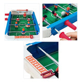 Maxbell Foosball Table Tabletop Football Game Interactive Toy for Game Rooms Kids Argent